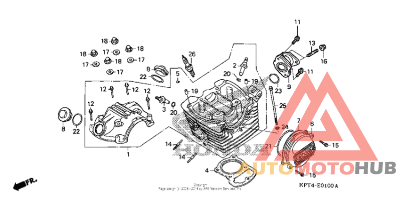 Cylinder head cover + cylinder head (1)