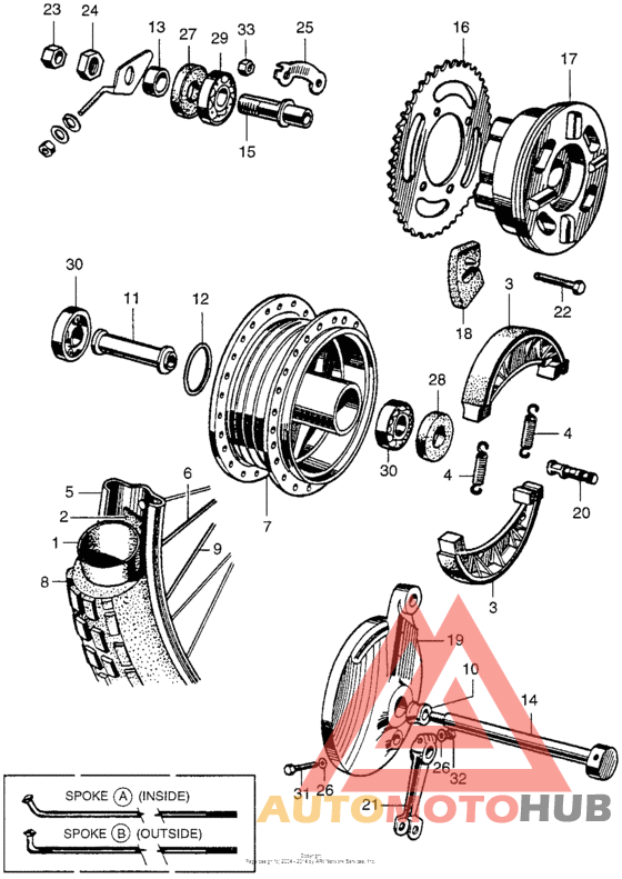 Переднее колесо