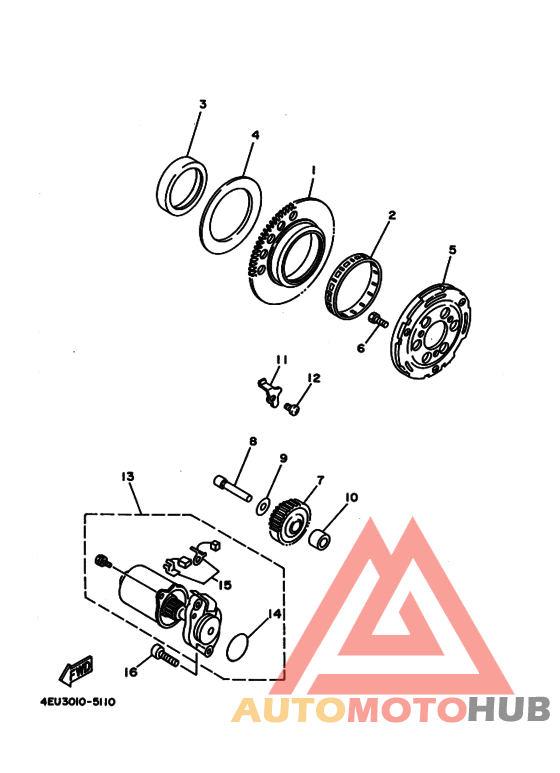 Starter clutch outer assy
