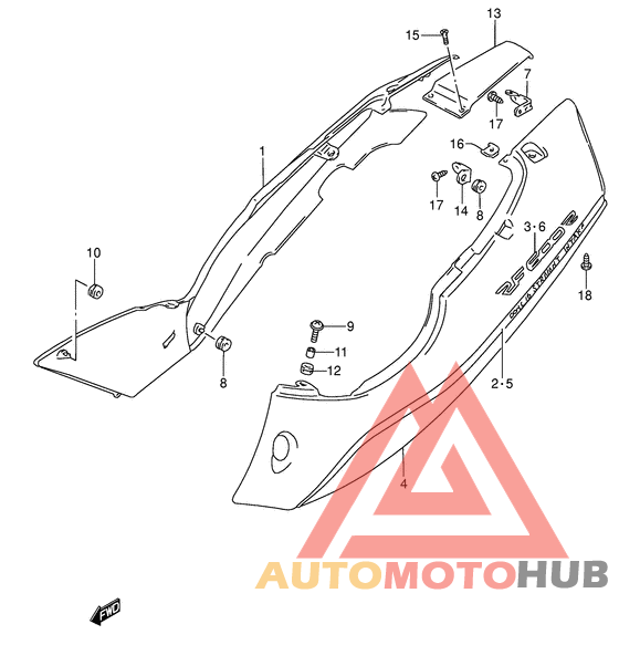 Обтекатель задний