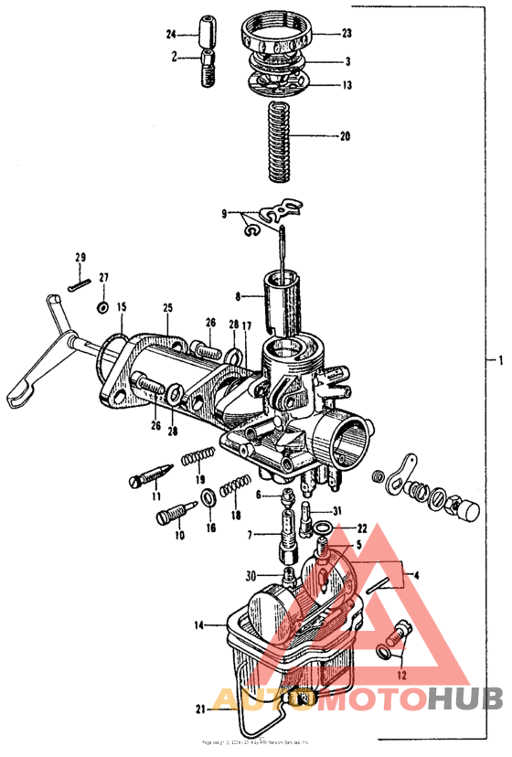 Cb/cl160left carburetor