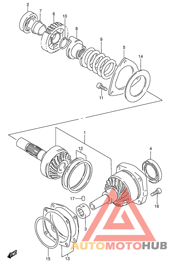Secondary drive gear