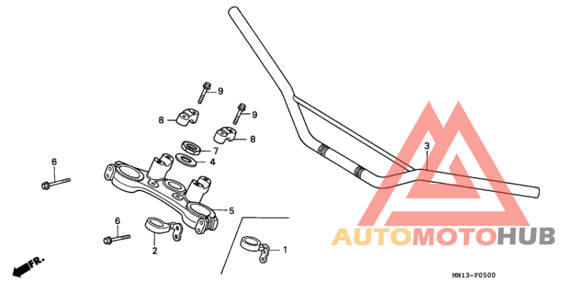 Handle pipe/top bridge