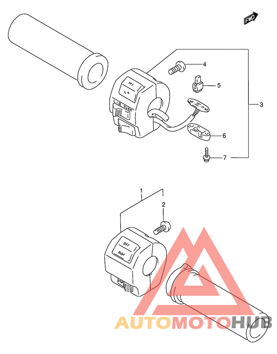 Рулевой переключатель
