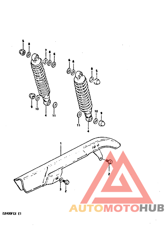 Chain case - shock absorber