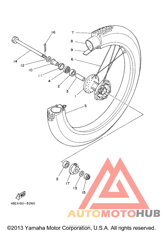 Переднее колесо