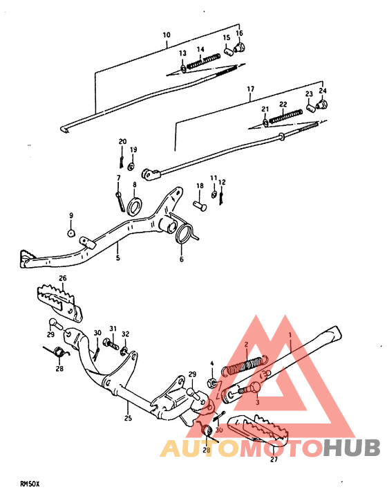 Prop stand - brake pedal