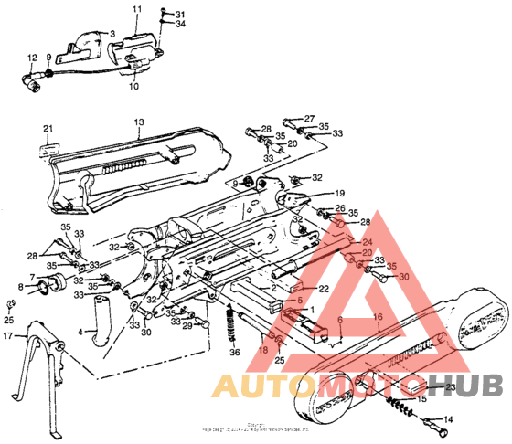 Swingarm + main stand
