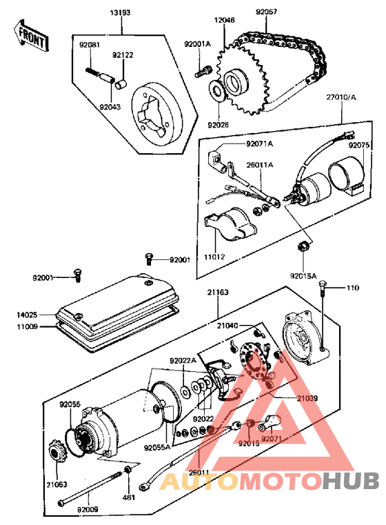 Starter motor/starter clutch