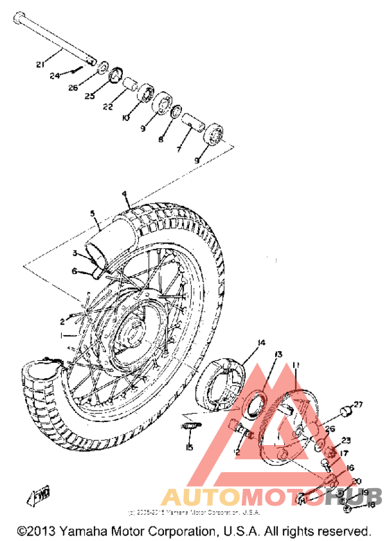 Переднее колесо