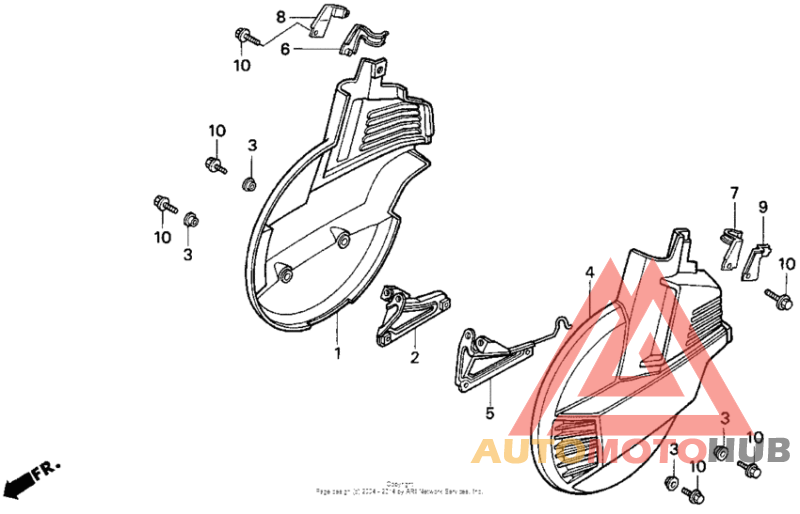 Front wheel cover 96-97