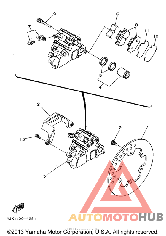 Задний суппорт