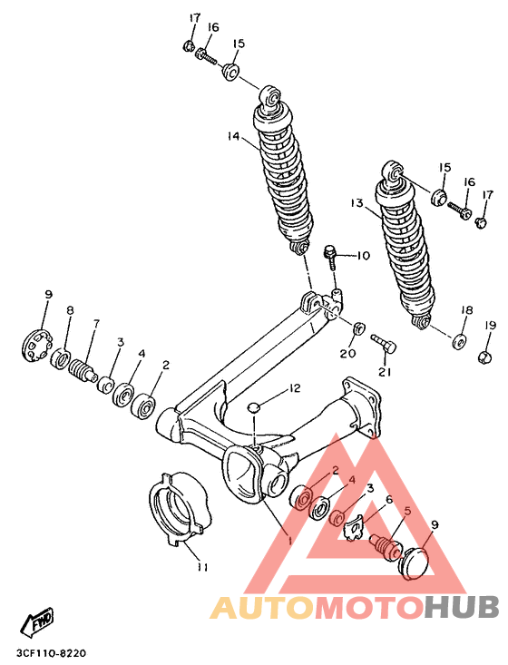 Rear arm. suspension