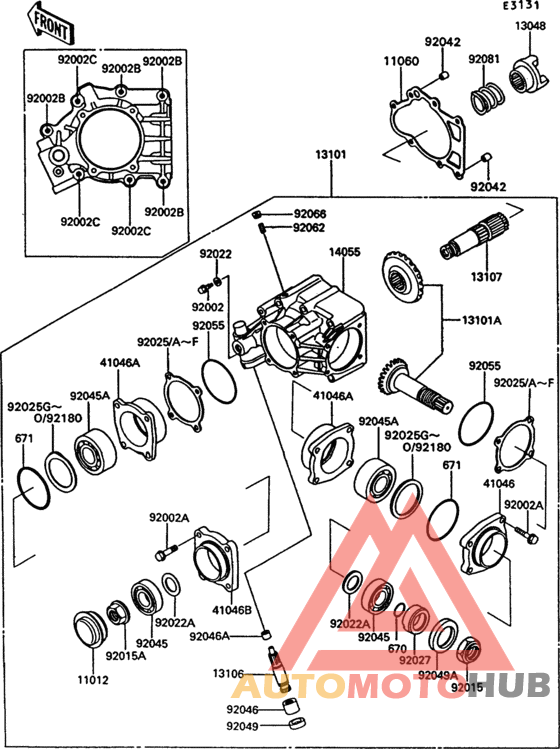 Front bevel gear(1/2)