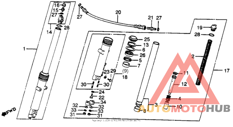 Cb750k front fork 81-82