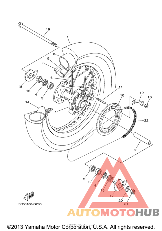 Переднее колесо