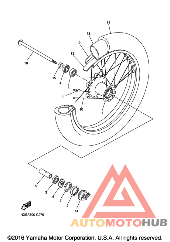 Переднее колесо