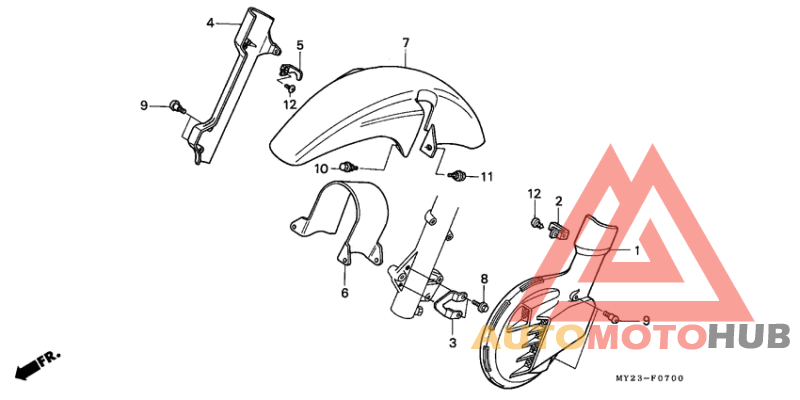 Front fender/ front disk cover