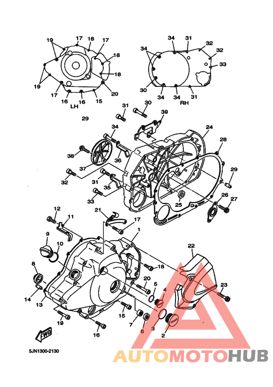 Crankcase cover ass`y  (v