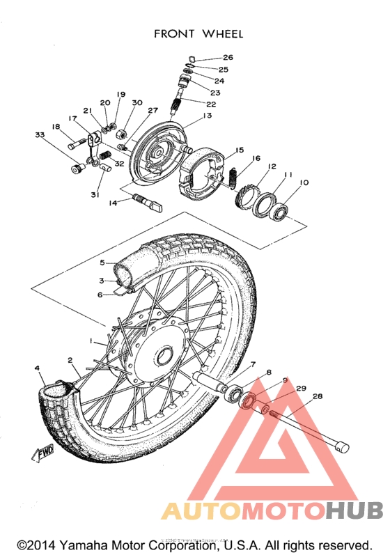 Переднее колесо