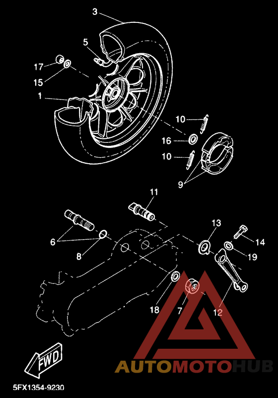 Переднее колесо