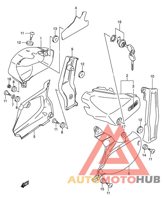 Обтекатель задний