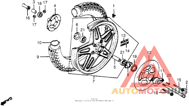 Переднее колесо