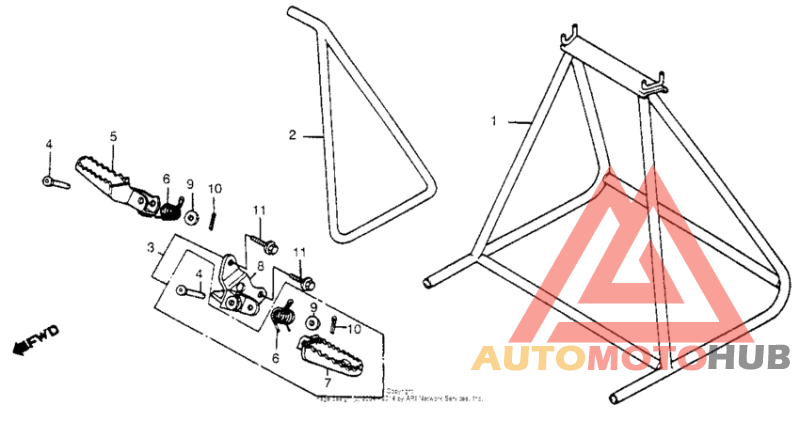Side stand + step 82-83