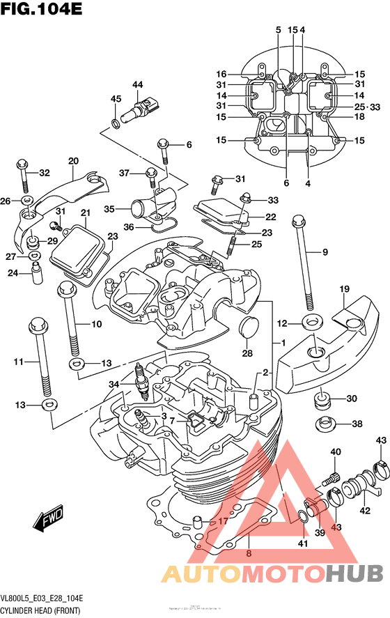 Cylinder Head (Front) (Vl800Tl5 E33)