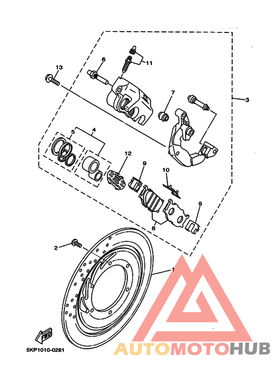 Передний суппорт