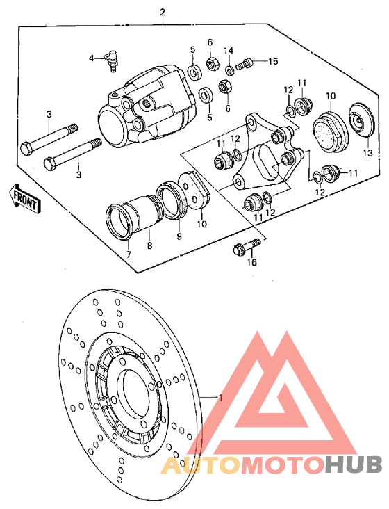 Передний суппорт