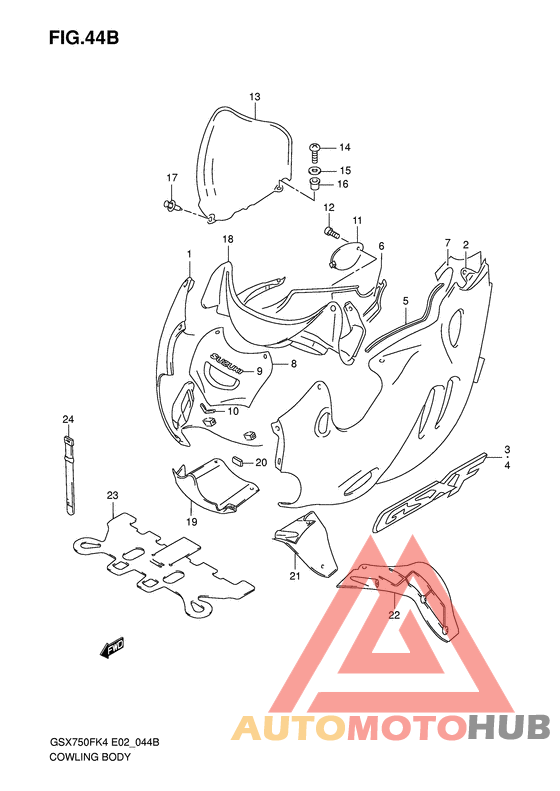 Cowling body