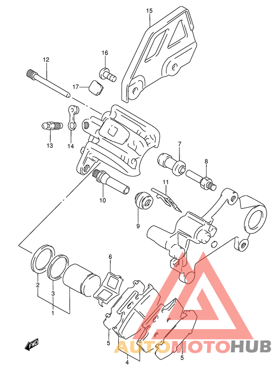 Задний суппорт