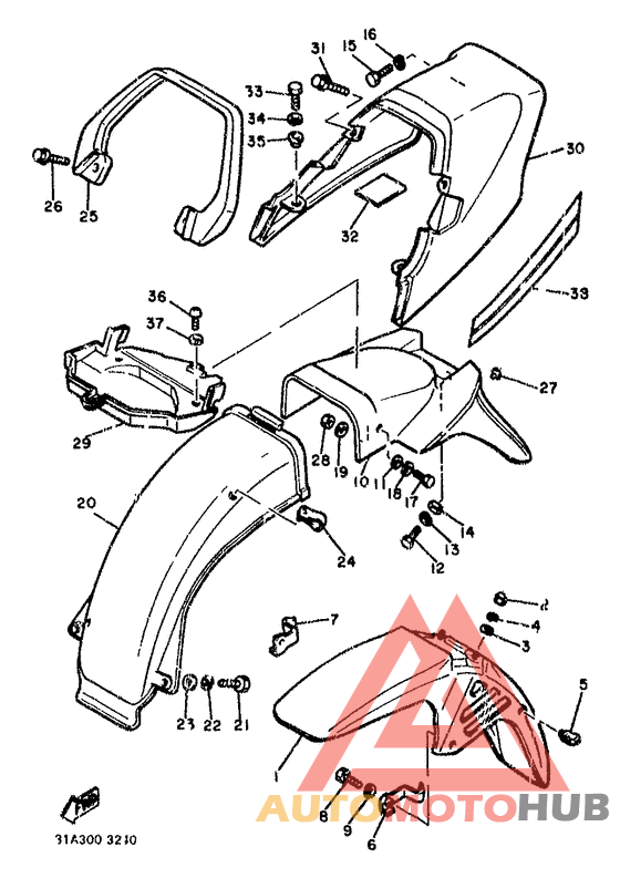 Front fender. rear fender