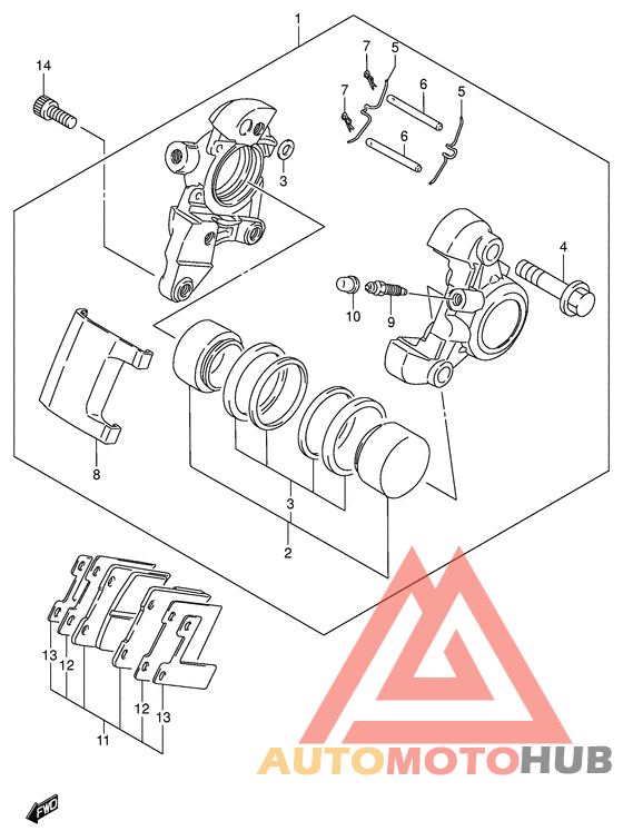 Задний суппорт