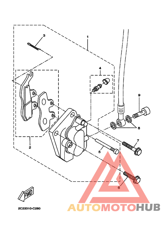 Front brake caliper 2