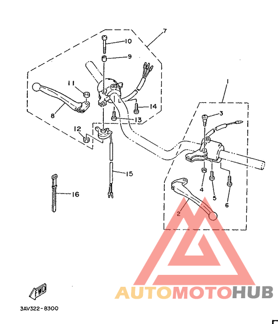 Handle switch. lever
