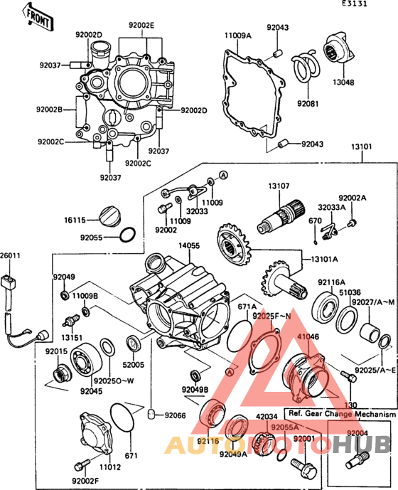 Front bevel gear(1/3)