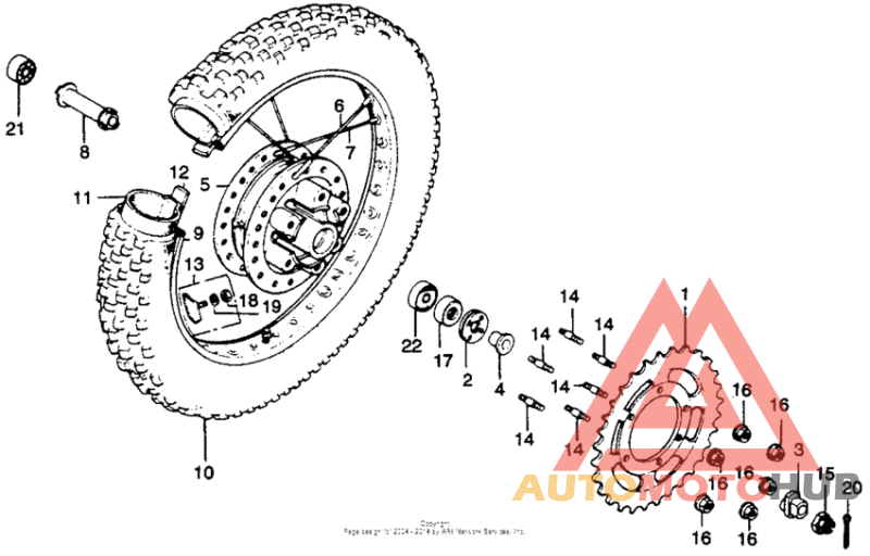 Переднее колесо