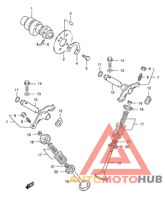 Распределительный вал-клапаны
