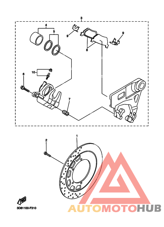 Задний суппорт