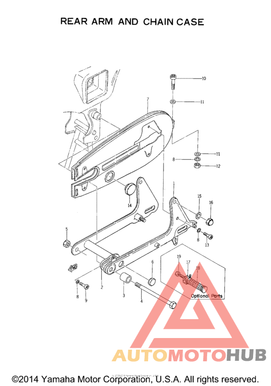 Rear arm - chain case