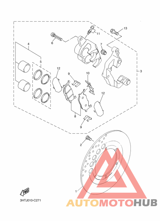 Передний суппорт