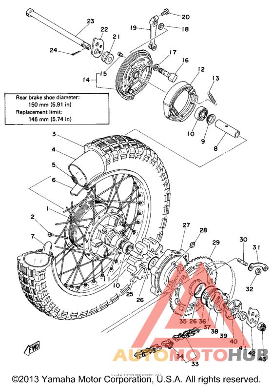 Переднее колесо