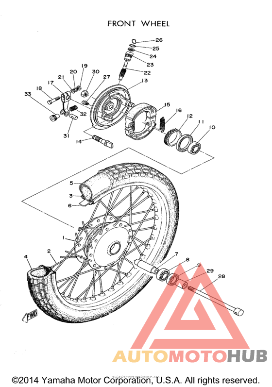 Переднее колесо