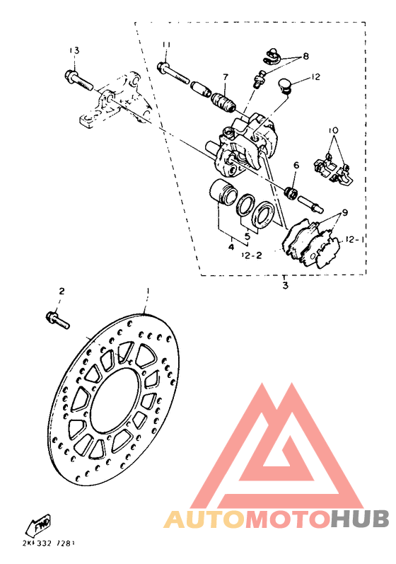 Задний суппорт