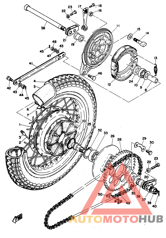 Переднее колесо