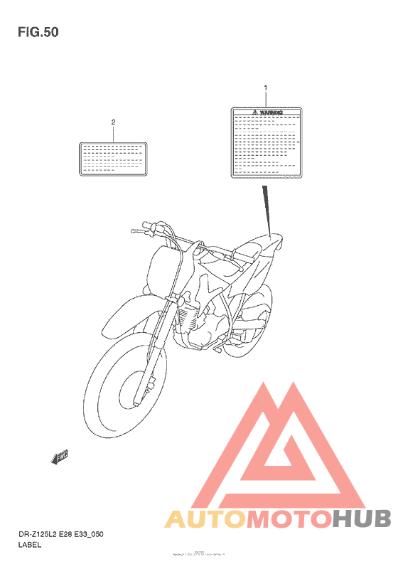 Label (Dr-Z125 E33)