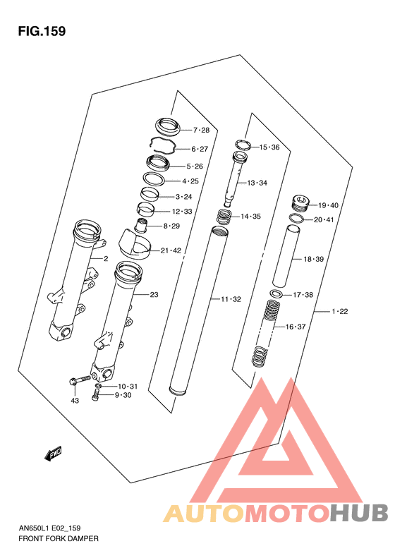 Демпфер передней вилки