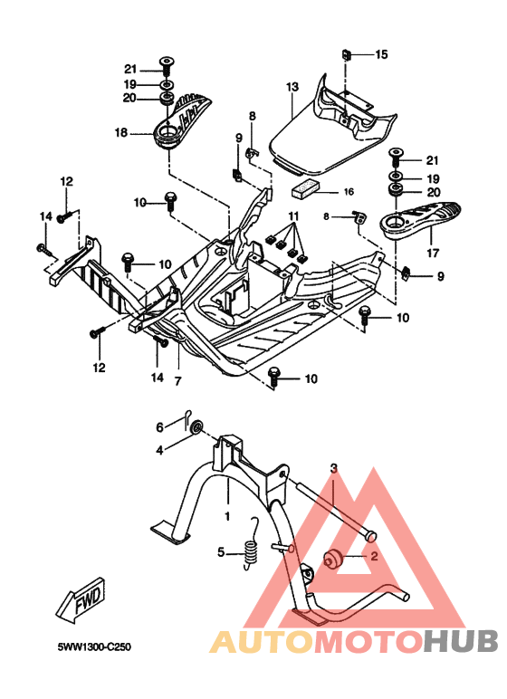 Support & repose pied